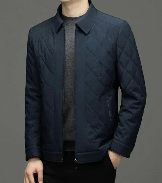 Chaqueta Acolchada de Corte Recto para Hombre | Ideal para Entretiempo